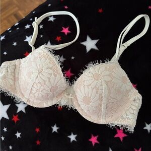 AERIE White Lace Bra 30B